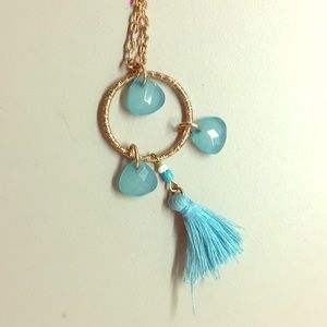 Rose gold dream catcher necklace